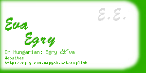 eva egry business card